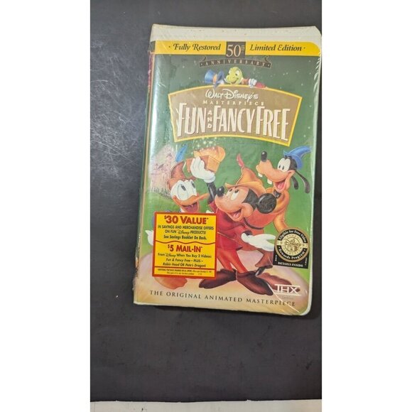 Walt Disney's Masterpiece Fun & Fancy Free VHS Limited Edition - Picture 7 of 7